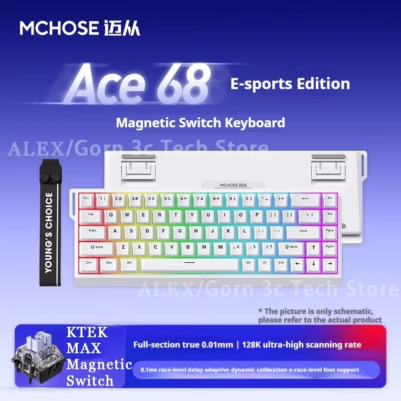 MCHOSE ACE60 Pro ACE68 Pro Mechanical Keyboard Magnetic