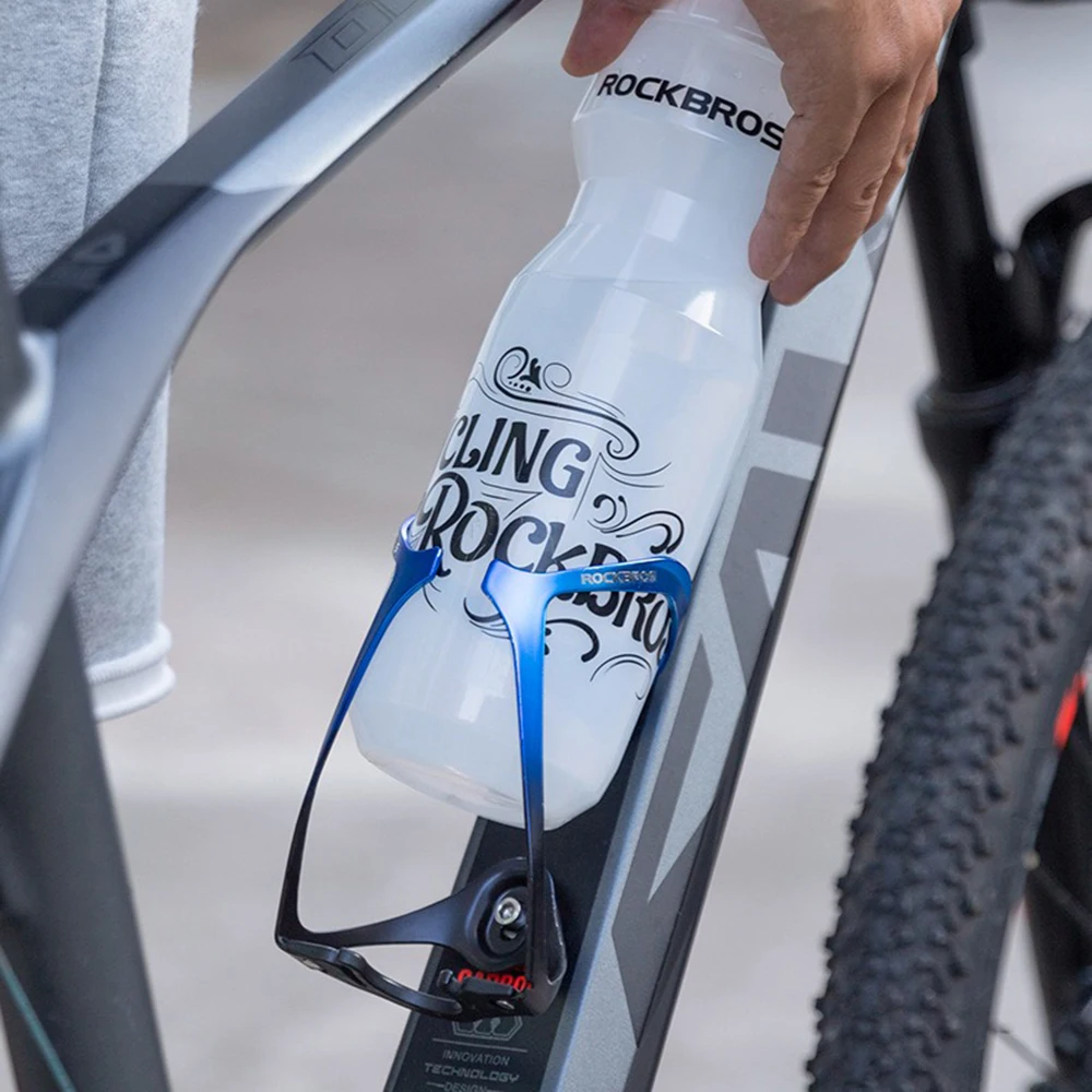 ROCKBROS Integrated Molding Bicycle Kettle Holder Vacuum Electroplated Aluminum Alloy Water Bottle Holder Cycling Accessories