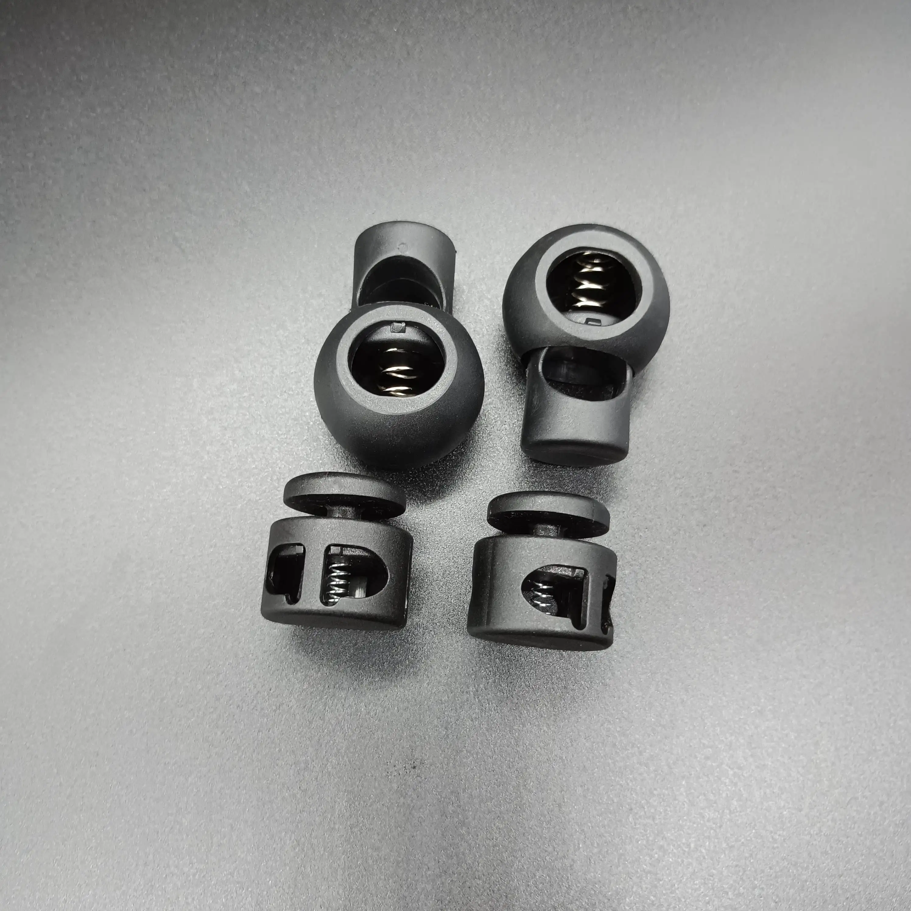 Detachable Stopper Cord Lock Stopper Cord Stopper Cord Lock Cord End Lock 2Pcs Big Size Cord Lock Stopper Spring Stop Toggle Clip Round Ball Plastic For Paracord Shoelace Rope DIY Accessories