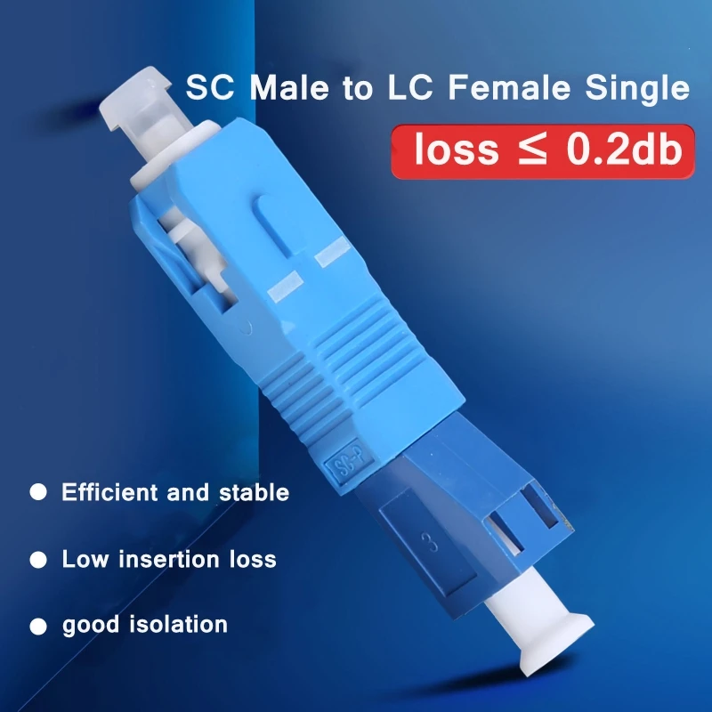B0KA-단일 모드 SC 수 LC 암 하이브리드 광섬유 어댑터 커넥터, 광 파워 미터 액세서리용