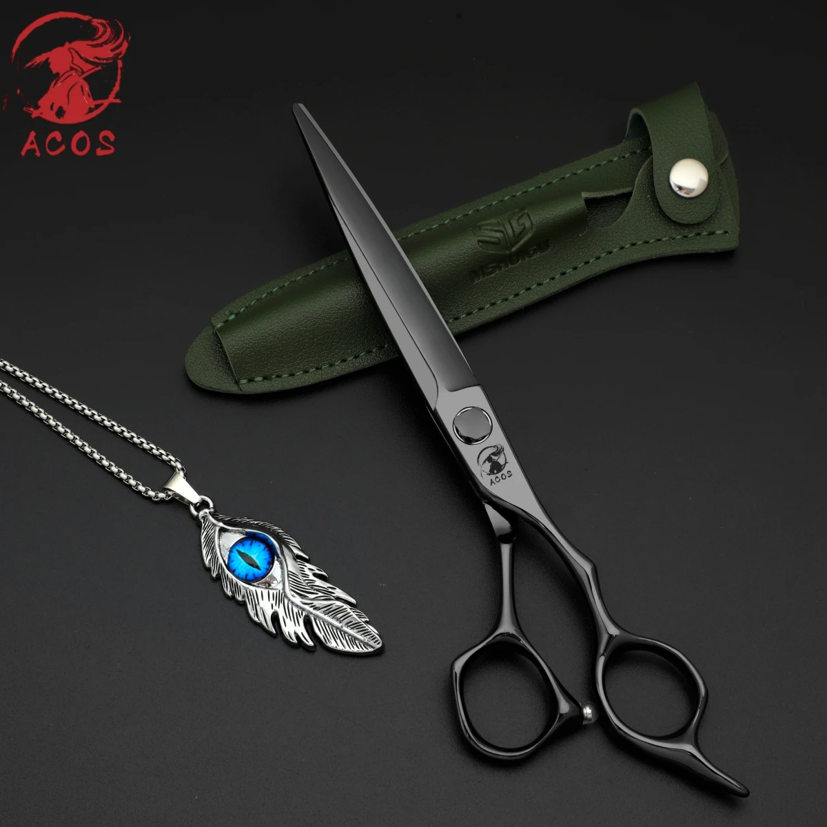 MSHUIGU 6.8인치 전문가용 이발 가위 일본산 VG10 건식 및 습식 다기능 헤어 클리퍼 미용실 가위 도구