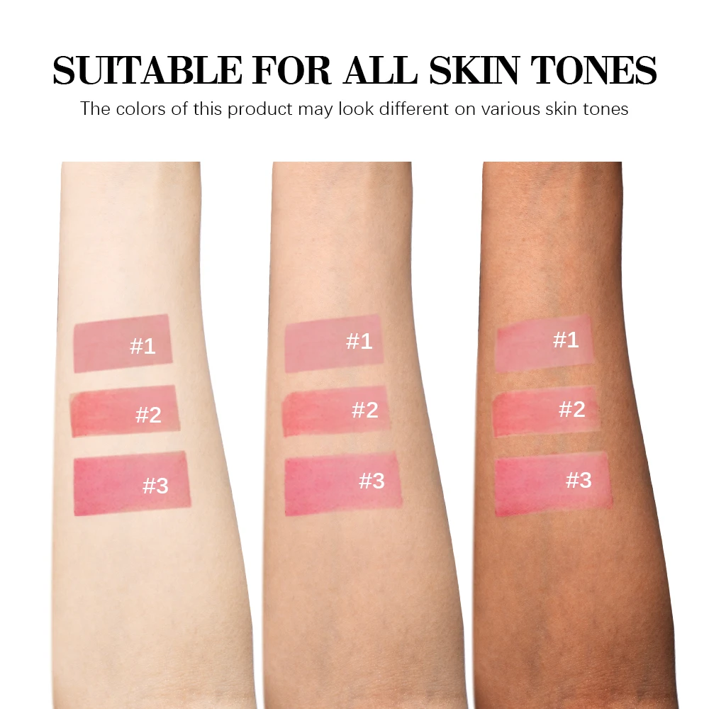 3Colors Blading Lip Gloss Peel and Stick Set Long-lasting Waterproof Pink Lip Gloss Transfer Resistant Natural Lip Cosmetics 5