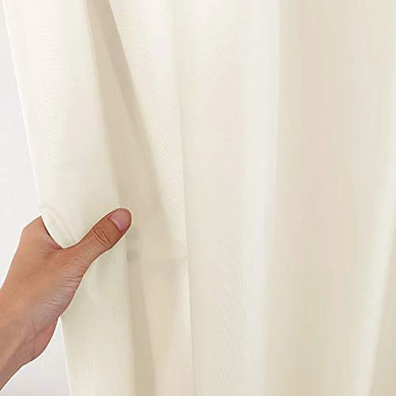 Waterproof Fabric Shower Curtain Liner with Magnets