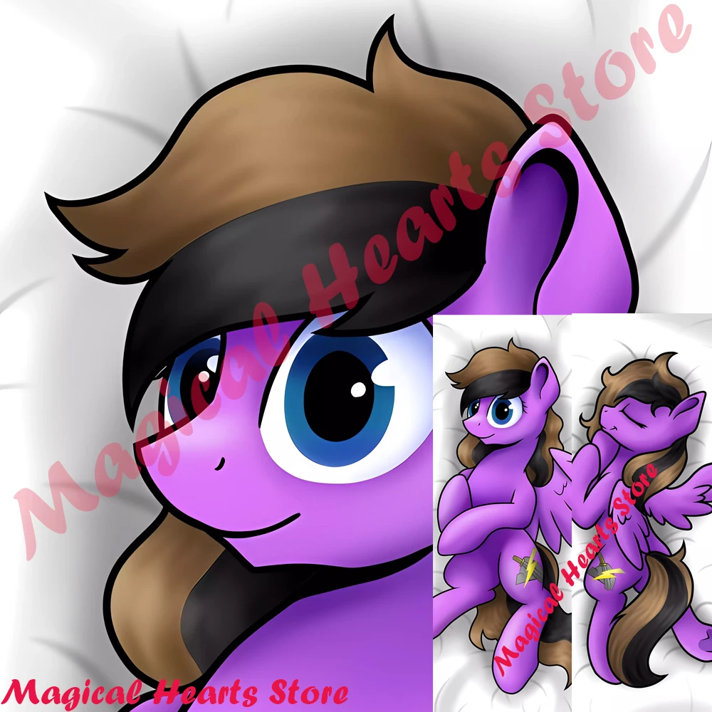 

Dakimakura Anime Cute purple pony Double-sided Print Life-size Body Pillow gift