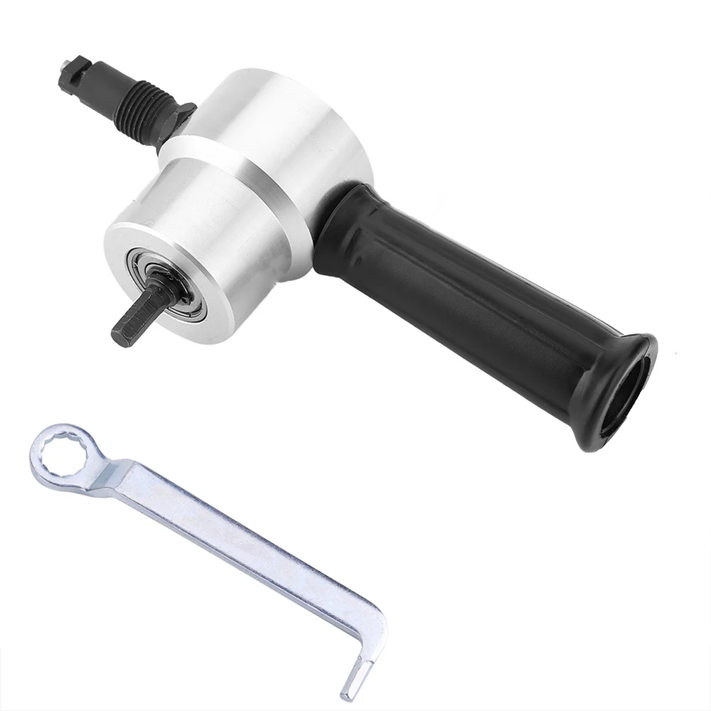 Metal Sheet Cutter Double Head Electric Power Drill Attachment Portable Nibbler Cutting Tool Metal Cutter Machines 3