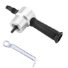 Metal Sheet Cutter Double Head Electric Power Drill Attachment Portable Nibbler Cutting Tool Metal Cutter Machines 3