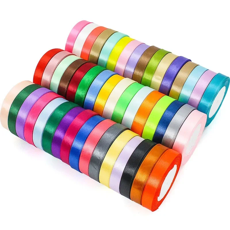 15mm Satin Ribbons for Gift Wrapping and Crafts - 22 Meters per Bundle