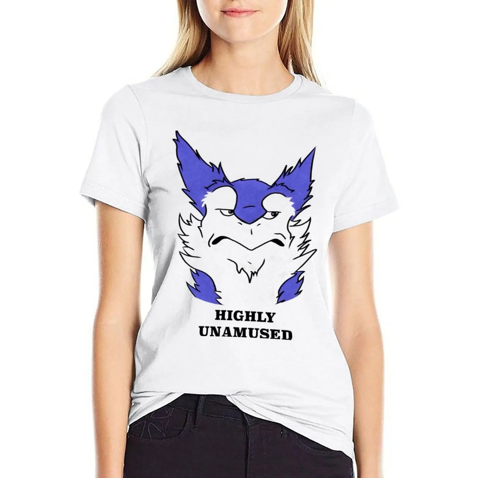 

Unamused Sergal T-shirt summer clothes oversized workout shirts for Women