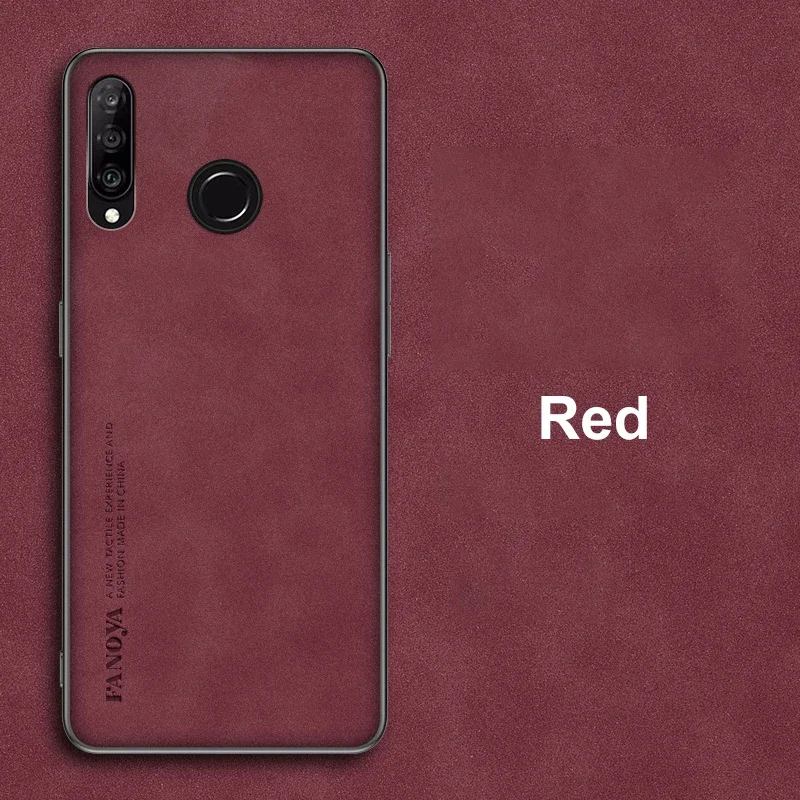 Luxury PU Leather Matte Silicone Phone Case - Premium Back Cover