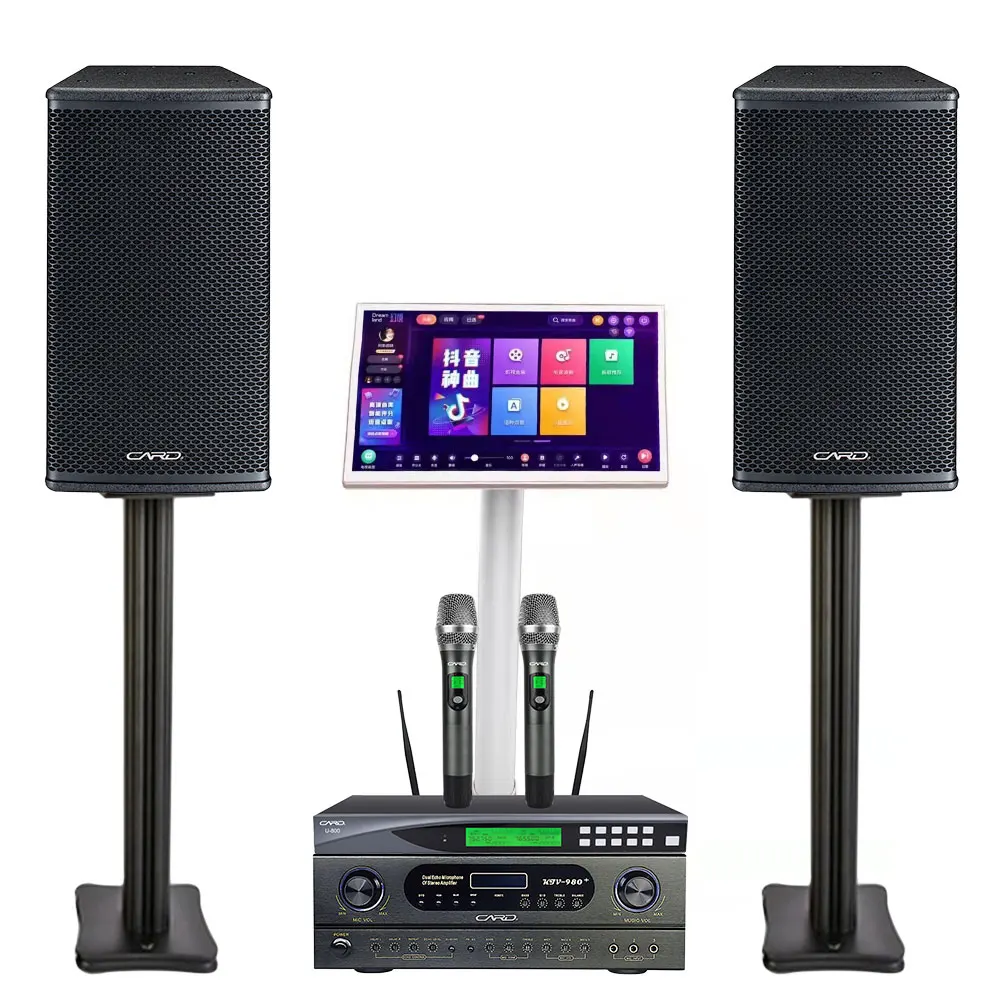 Professional indoor Multi-function Magic Sing Karaoke System Machine with Speakers 4K Hifi KTV Karaoke Player Set