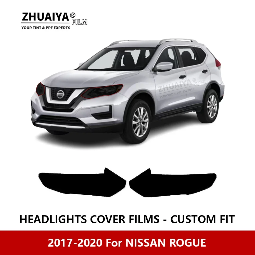 

Для NISSAN ROGUE 2017-2020 Автомобильная внешняя фара против царапин PPF предварительно отрезанная Защитная пленка для ремонта автомобильные наклейки аксессуары