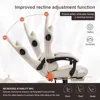Computer Chair With Footrest and Bluetooth Speakers Reclining Gaming Chair With Linkage Armrests for Adults By Office Desk 6