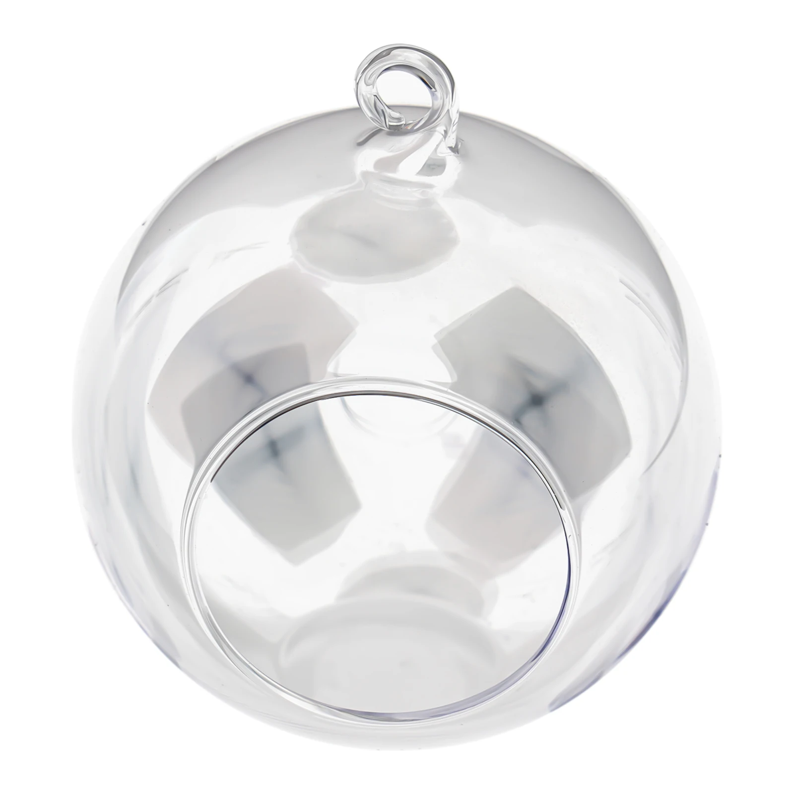 Clear Glass Bauble Balls Garden Home Glass Ball Plant Pots Wedding Container Decoration Flat Bottom Flower Party Succulent 4