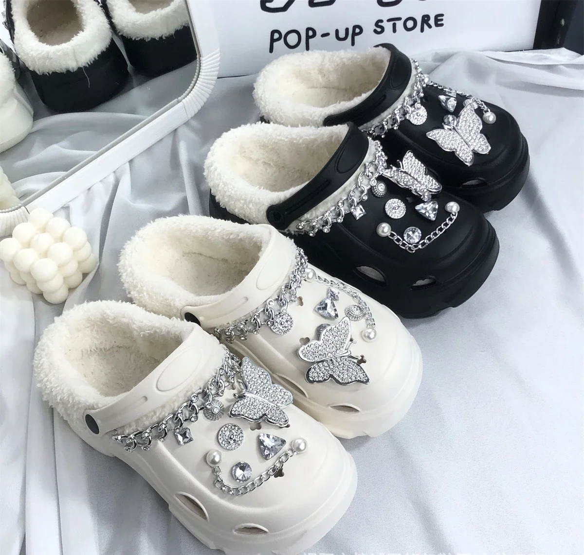 Warm And Velvet Thickening Waterproof Non-slip Outdoor Cotton Shoes