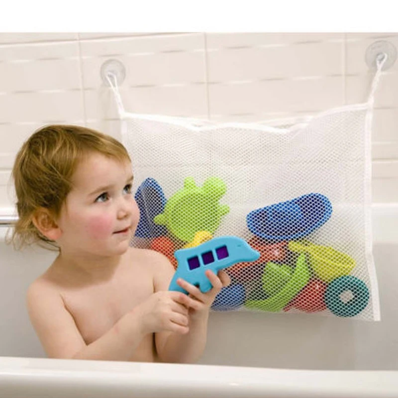 Borsa a rete per giochi da bagnetto con ventose per bambini_voghion.com