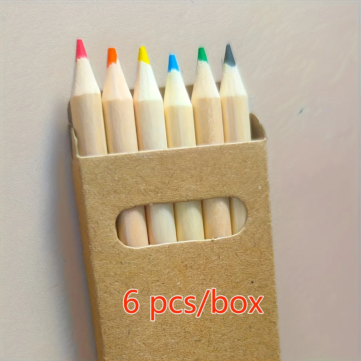 36/12pcs 8.8CM Mini Colored Pencil Kawaii Kids Children Small Draw Pen Cute Wooden Colored Pencil Set for School Supplies Gift 6