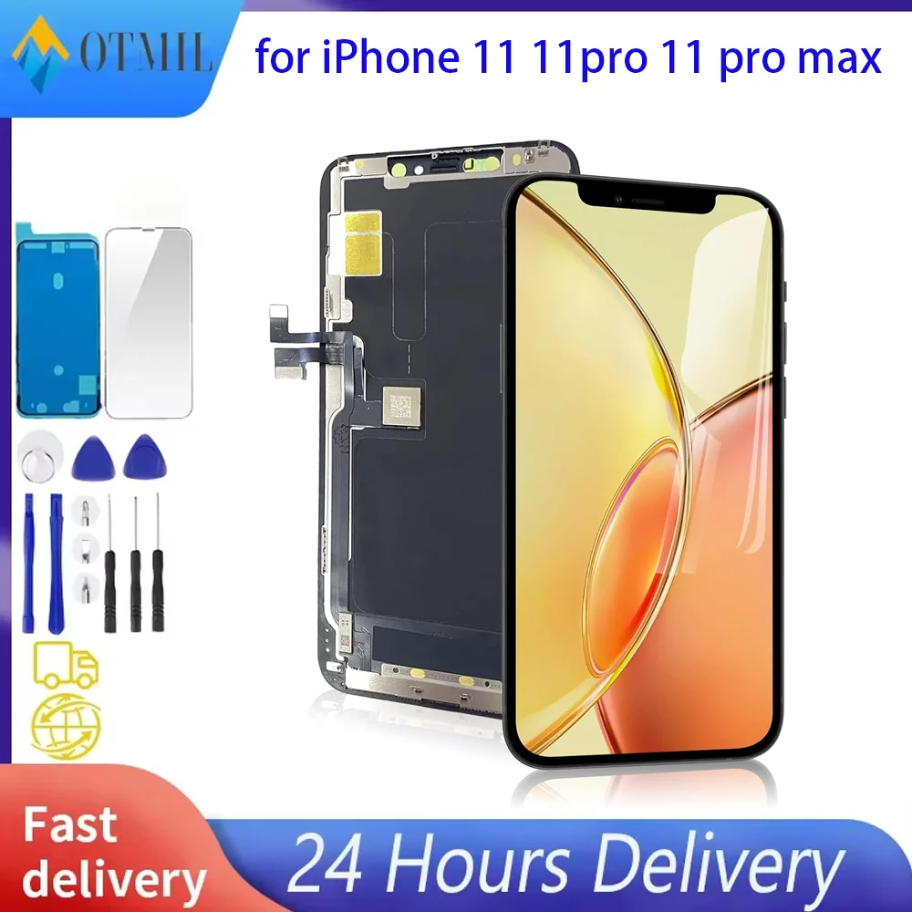 Schermo Display Incell per iPhone 11 11pro 11 pro max Display LCD di ricambio Touch Digitizer Assemblato con vetro e strumenti
