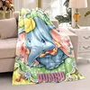 3D Printing DUMBO Cartoon Pattern Blanket Is Suitable for Sofa Cute Soft Flange Blanket Gifts 6