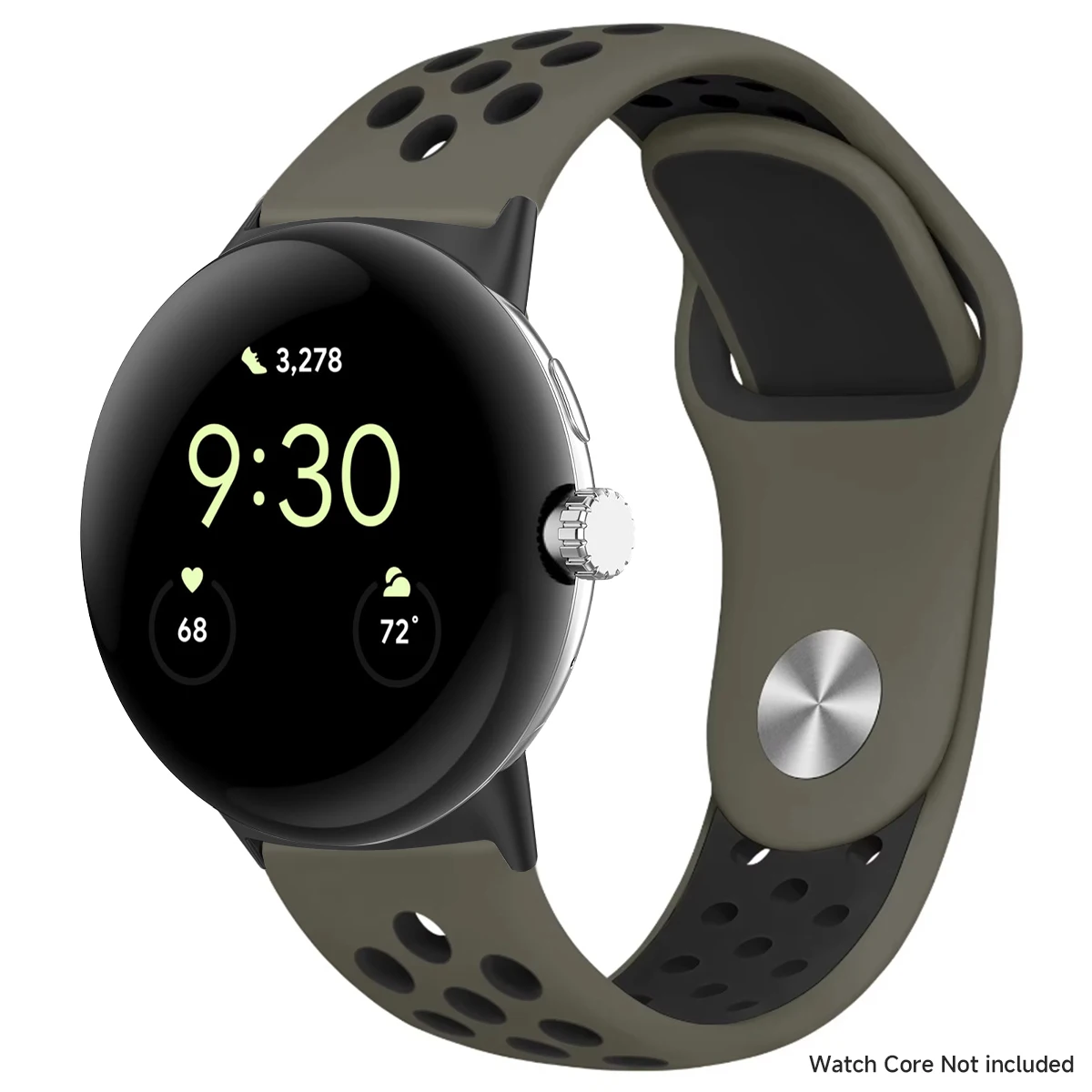 Breathable Silicone Sports Band for Google Pixel Watch - 41mm & 45mm Accessory Bracelet