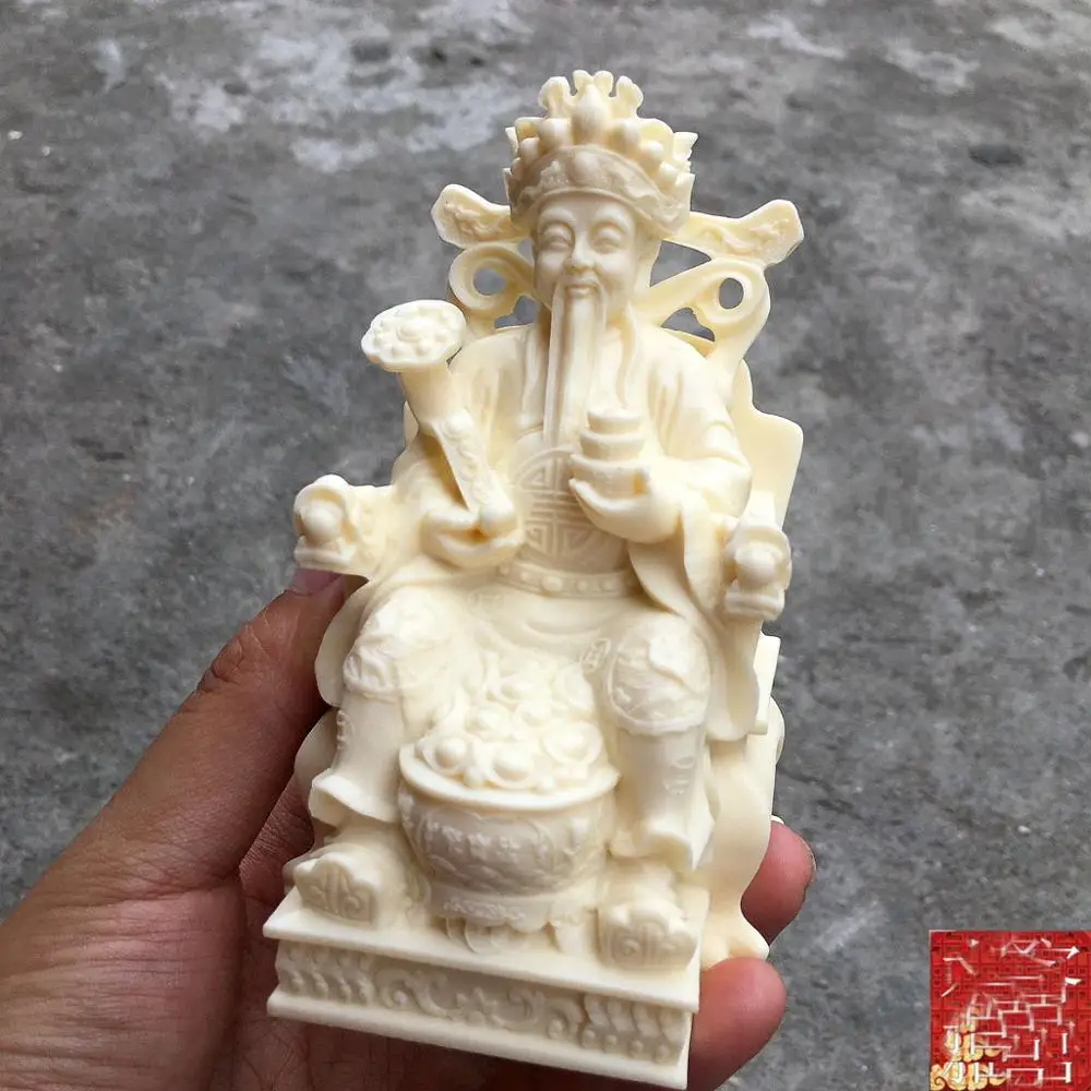 

HOME OFFICE Company SHOP CAR TOP Efficacious patron saint money God CAI SHEN YE God of wealth FENG SHUI Carving art statue