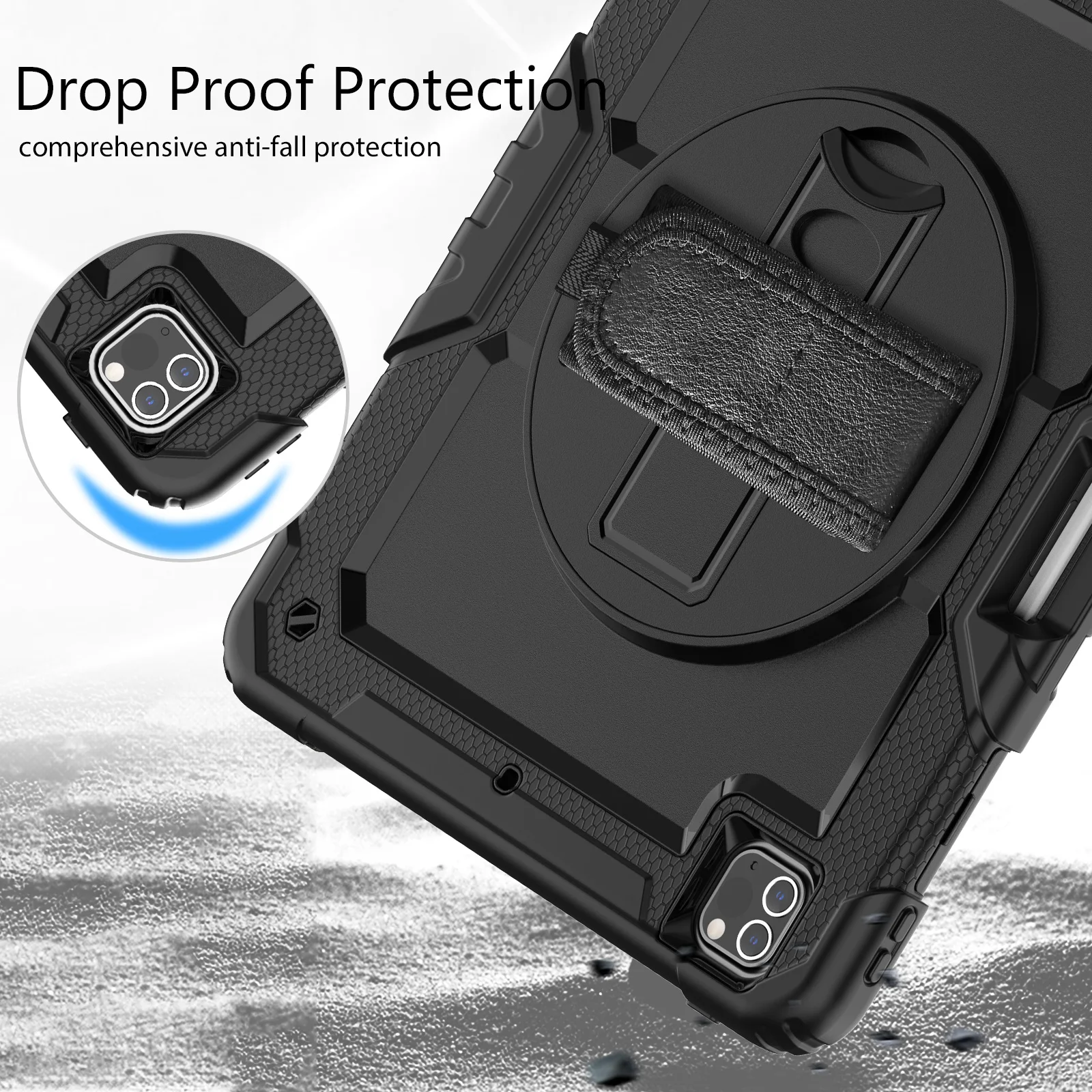 Capa para Tablet Ipad Air 10.9 10th Generation Cases Tela Pet e Strap Ipad Pro 11 12.9 Polegadas m2 2023 2023 2023 - Imagem 2