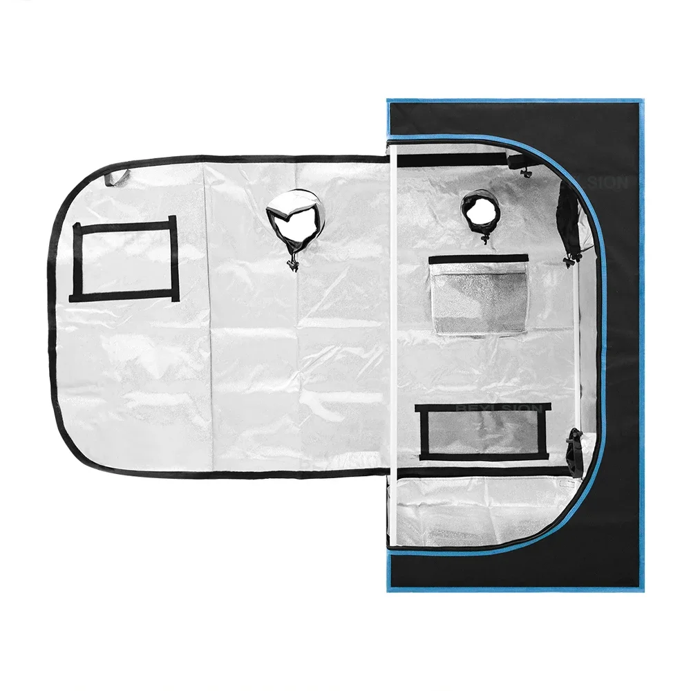 60x60x120CM Growtent With Watch Window 600D Fabric Mental Pole Growbox For Hydroponics Growing System grow tent