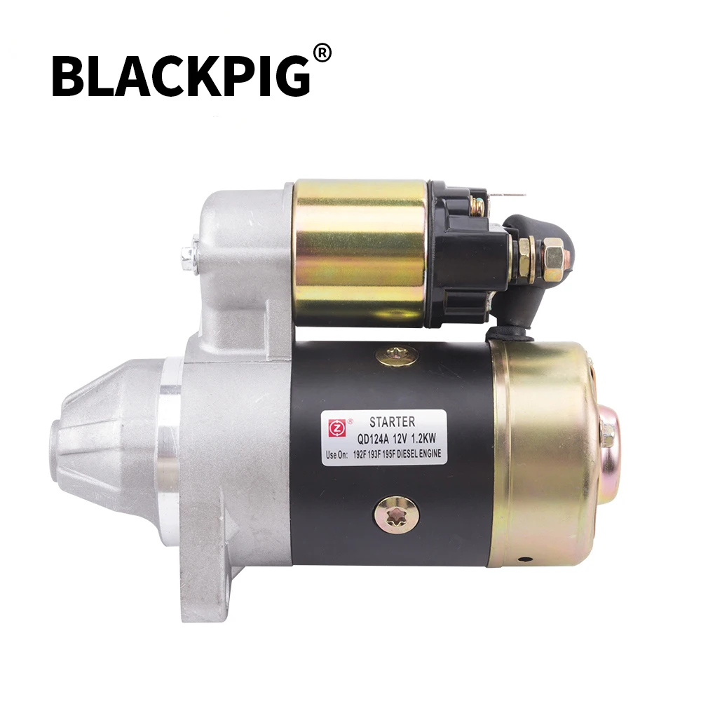 Qd124A 12V 1.2Kw Motorino Di Avviamento Parti Del Generatore Diesel Motorino Di Avviamento Elettrico Rame Realizzato Per 186F 188F 192F Motorino Di Av