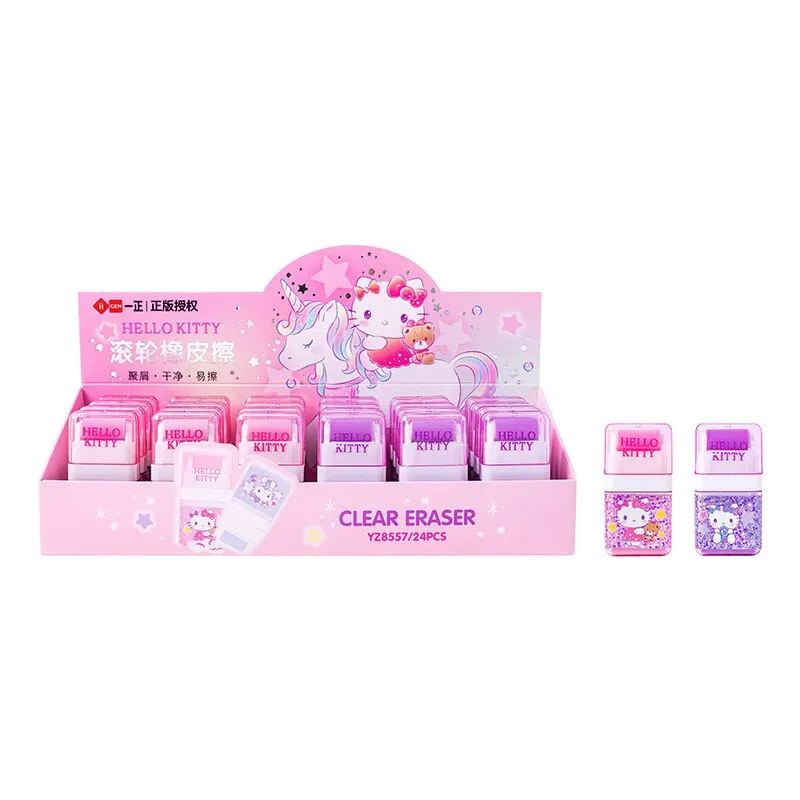 2ピース/セットサンリオハローキティローラー消しゴムかわいい創造的な