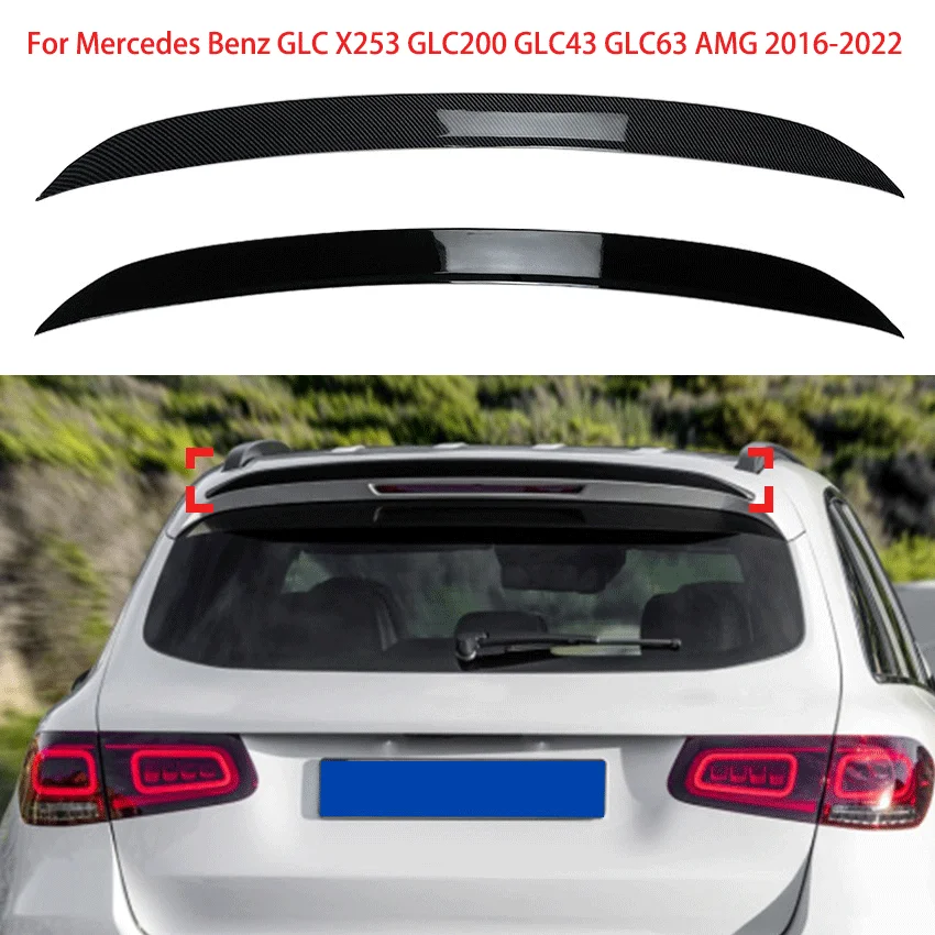 

Car Tail Wing Fixed Wind Wing For Mercedes Benz GLC X253 GLC200 GLC43 GLC63 AMG 2016-2022 Roof Trunk Spoiler Exterior Guard Kit