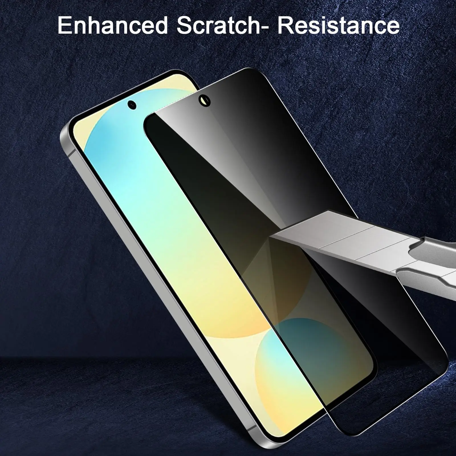 High Aluminum Anti-Spy Privacy Tempered Glass Screen Protector, 9H Scratch Resistant