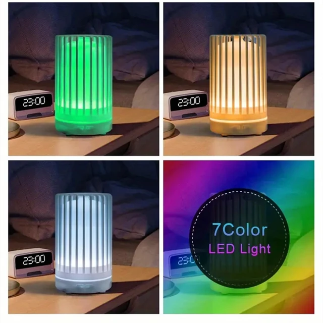 Bird Cage Shaped Aroma Diffuser with 2pcs Essential Oil, Mini USB Humidifier with Colorful Light for Bedroom Office Yoga Room 3
