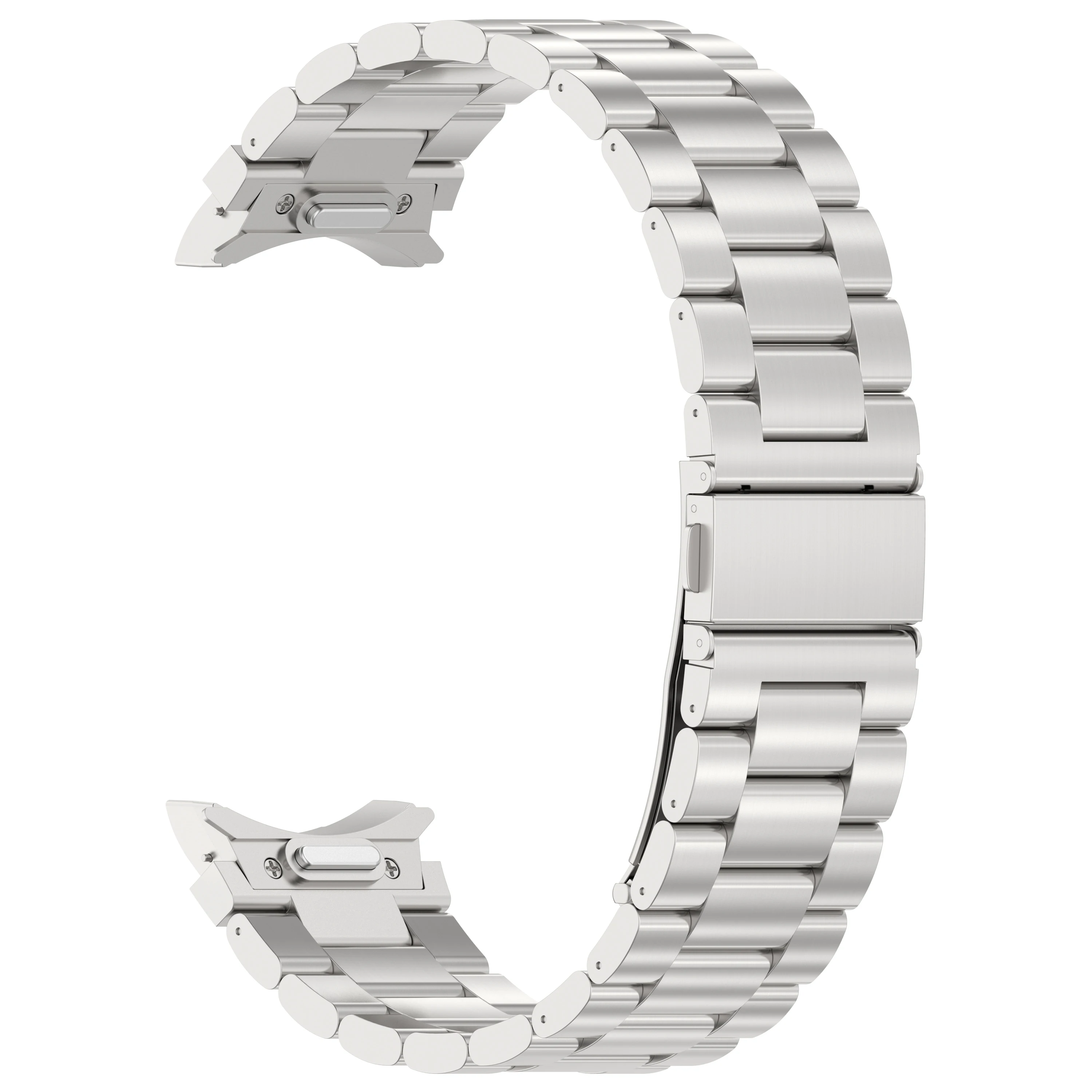 Titanium Color No Gaps Quick Fit Metal Watch Band Strap