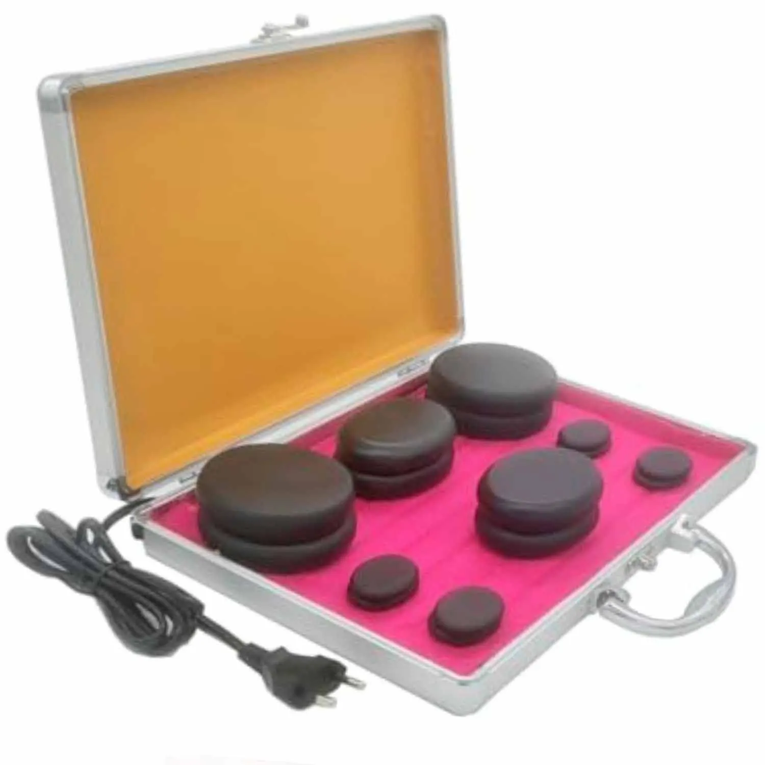 Kit 16 Hot Stones Therapy Massage Heater Case 110V - AliExpress 66