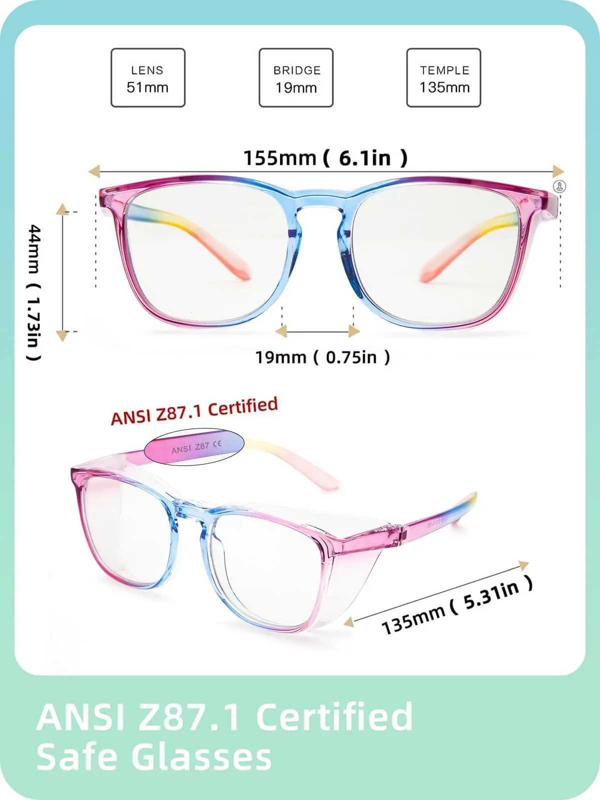 Lunettes de sécurité anti-buée VOPHA – Protection latérale, confortables