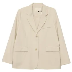 Jaquetas femininas senhora do escritório primavera/outono 2022 novas mulheres blazer único breasted entalhado roupas femininas jaqueta de grife