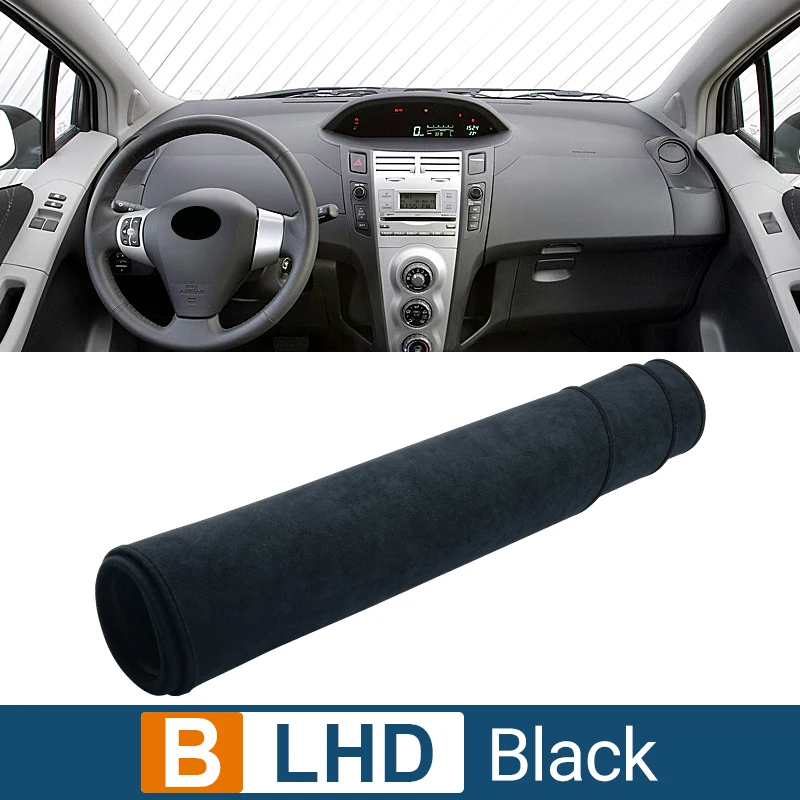 thumbnail image 1 of Cubierta antideslizante para salpicadero de coche, alfombrilla para Toyota Yaris Vitz 2006, 2007, 2008, 2009, 2010, 2011, accesorios de almohadilla antideslizante para escritorio de instrumentos, 1 of 5