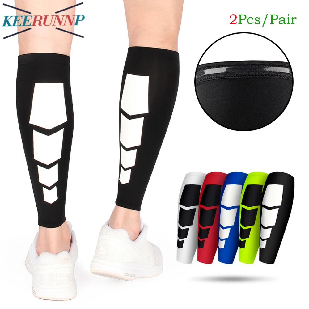 2Pcs/Pair Calf Compression Sleeves for Men Women - Footless Compression  Socks Support for Varicose Vein,Running,Shin Splints,Gym