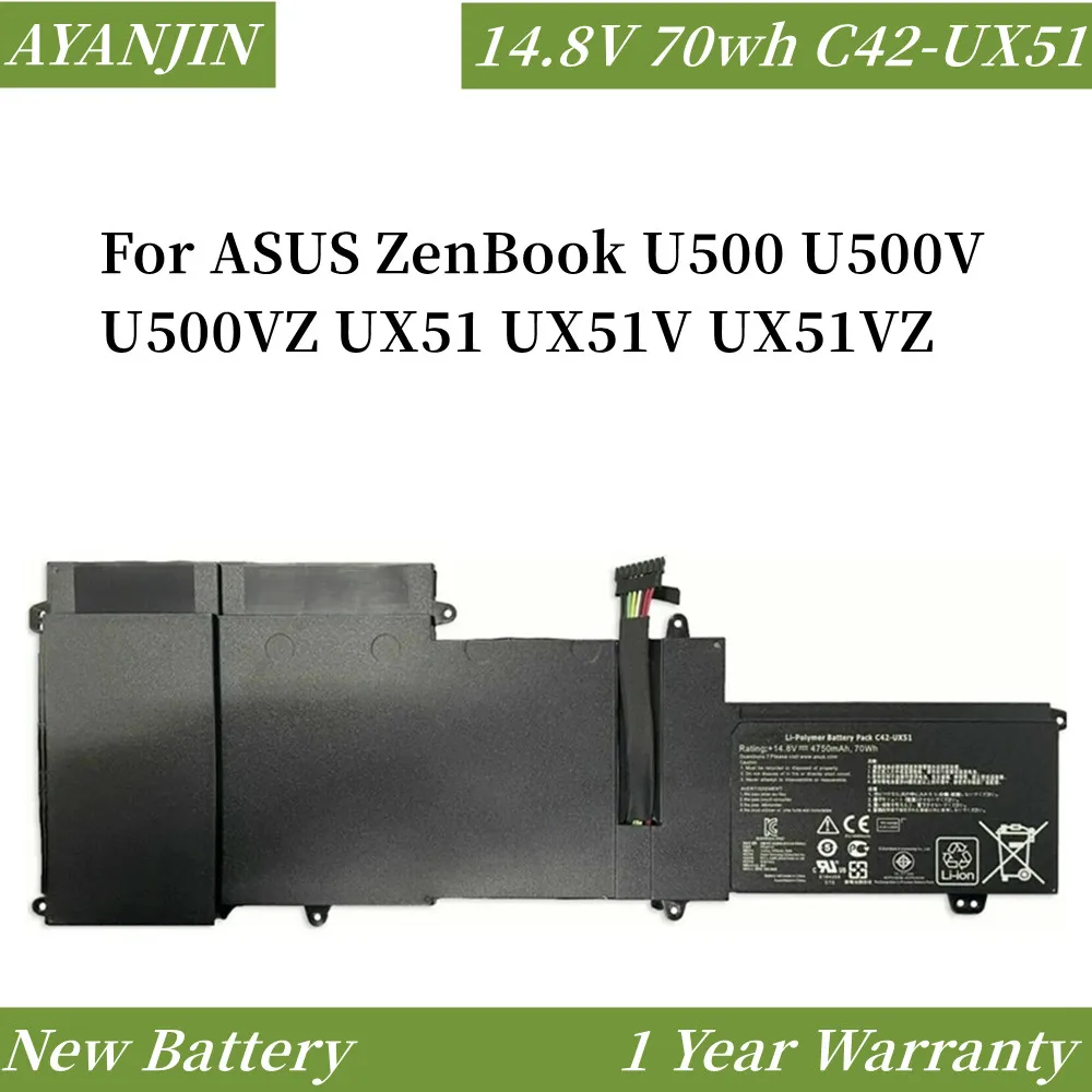 ASUS ZenBook 70wh U500 U500V U500VZ UX51 UX51V UX51VZ