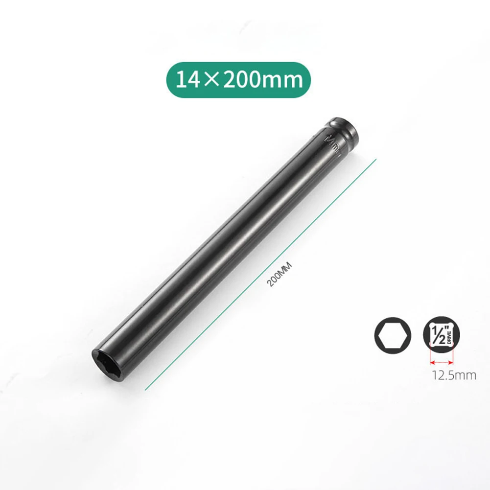 200 mm Innensechskantschlüssel mit tiefer Impacts, 1/2-Zoll-Antriebsadapter, Überlänge, Innensechskantschlüssel für elektrische Impacks, Spezialwerkzeug – Detail 3
