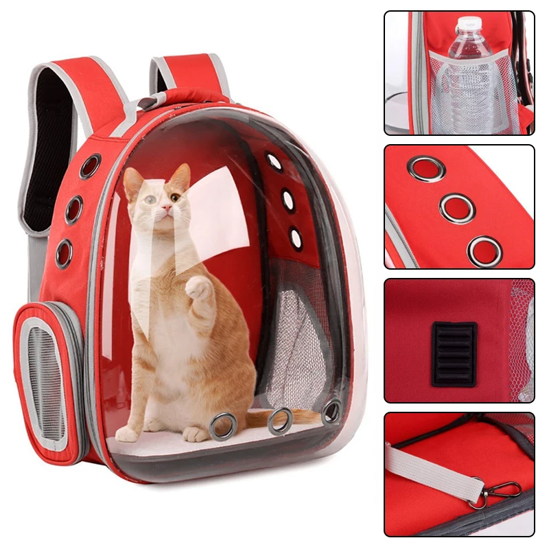 Pet Carrier Bag Space Pet Backpacks Breathable Portable Transparent Puppy Dog Transport Carrier Space Capsule Bags