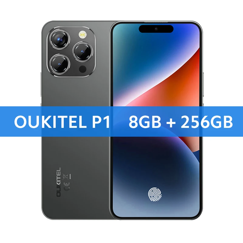 OUKITEL P1 Smartphone 6.7'' AMOLED Display 8GB 256GB MTK Helio G99