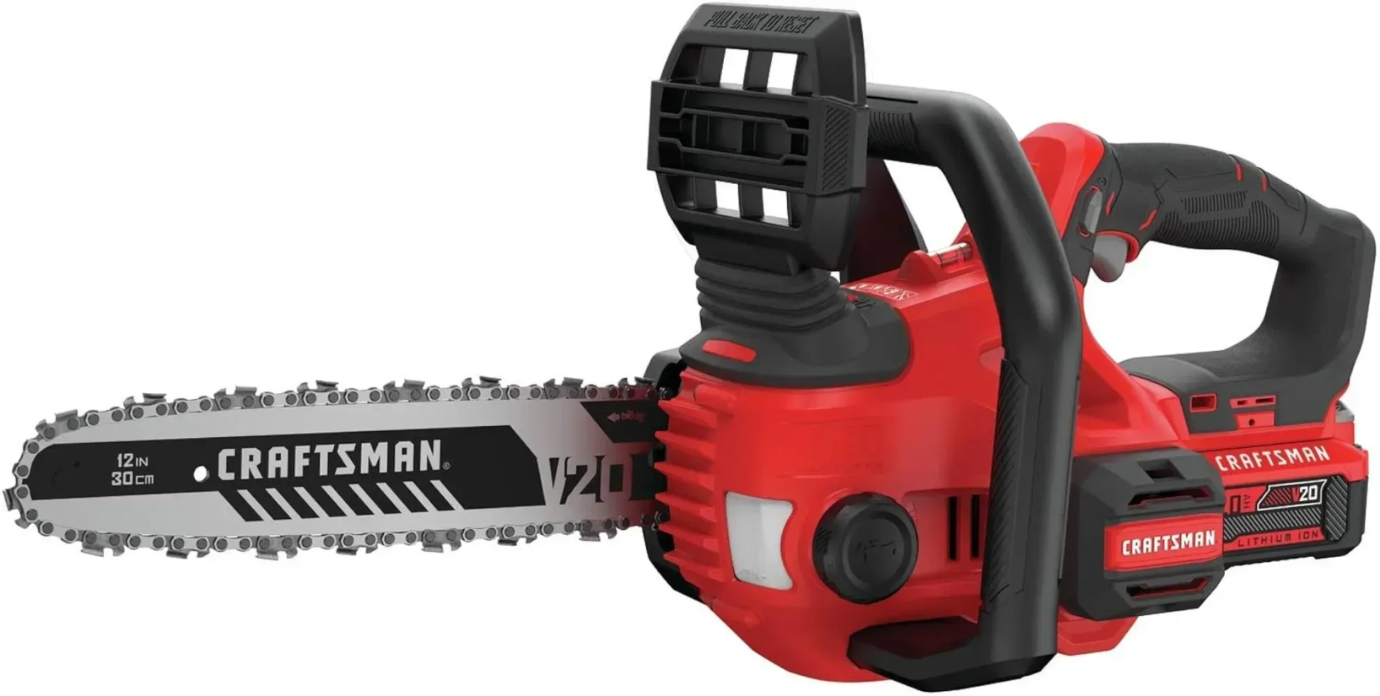 

New 2024 V20* Cordless Chainsaw, 12-Inch (CMCCS620M1) Part of The V20 Cordless System Part of The Versa-track Wall Organization