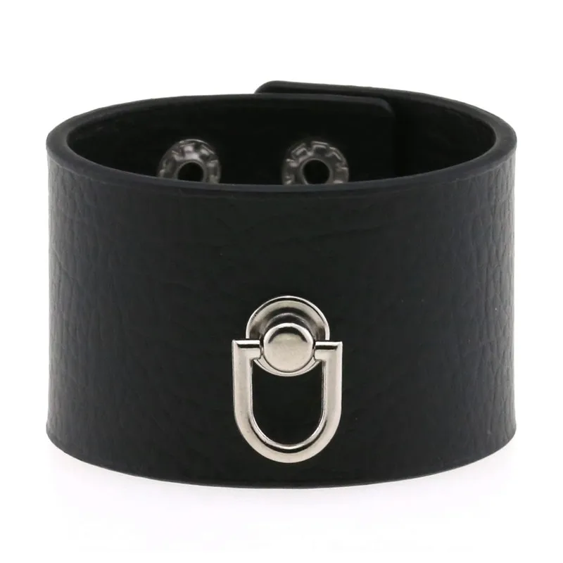 2024 Gothic Punk Hip Hop Rock Spike Rivet Cross Stud Lederarmband Armreif Bangle 9