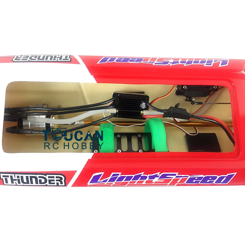 DTRC Toucanhobby E26 Fiber Glass Red Electric Racing PNP RC Boat W/ Motor Servo ESC W/O Battery 5