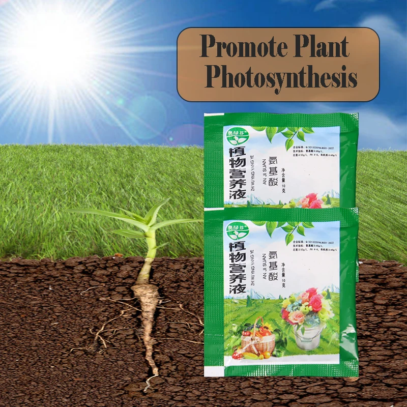 10PC Universal Plant Flower Fruit Vegetable Crop Water Soluble Fertilizer Horticultural Hydroponic Nutrition Amino Acid Seedling