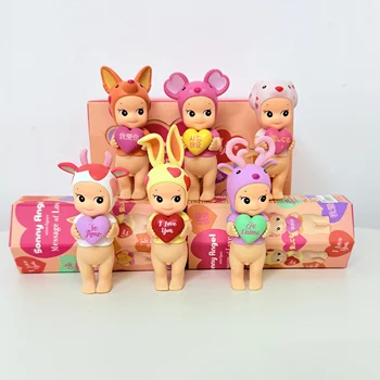 Sonny Angel Christmas Dinner Series Mini Figures Message Of Love Ornaments Cactus Dinosaur Flower Seoul Gifts Random 1Pc 6
