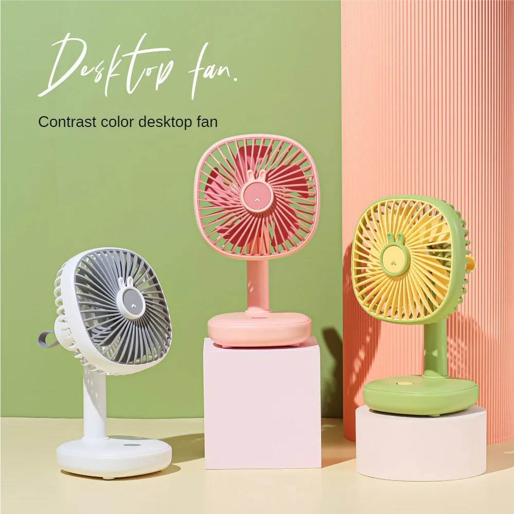 

Air Conditioning Mini With Atmosphere Lights Usb Charging Safety Environmental Protection Office Electric Fan Portable Mini Fan