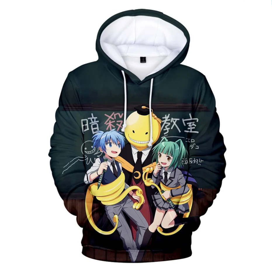 

New Anime Assassination Classroom Hoodies Men/Women Hoodie Fashion Sweatshirts Boys/girls Streetwear Tops Korosensei Clothes