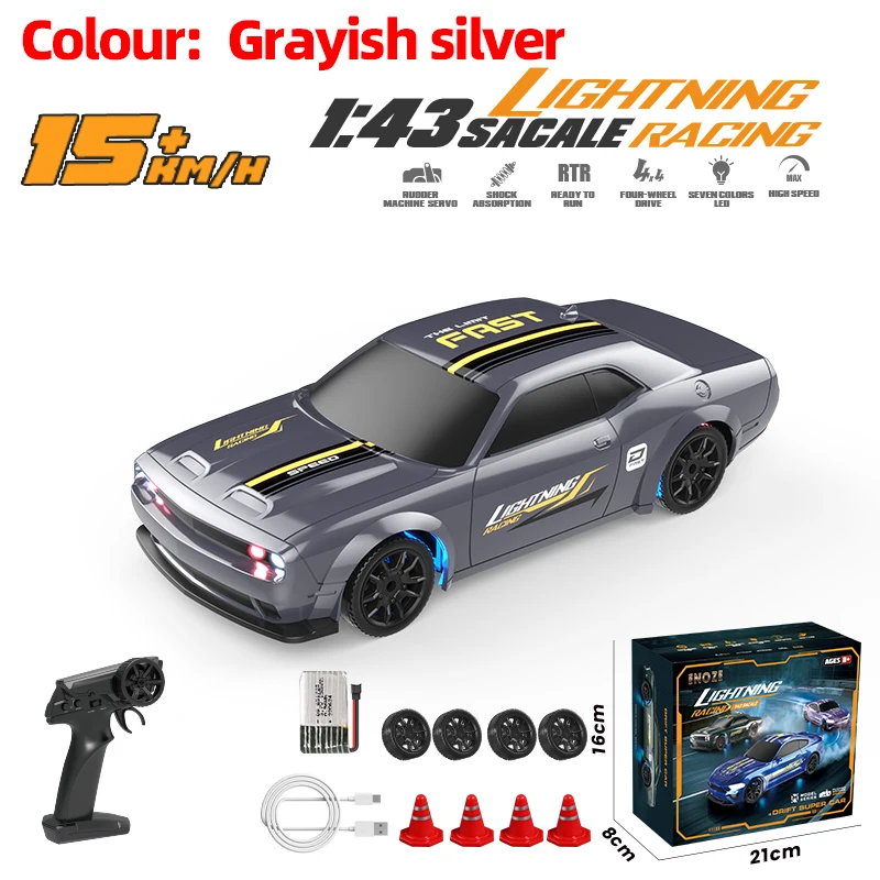 1:43 عالية السرعة RC الانجراف سيارة الجحيم القط 4W...