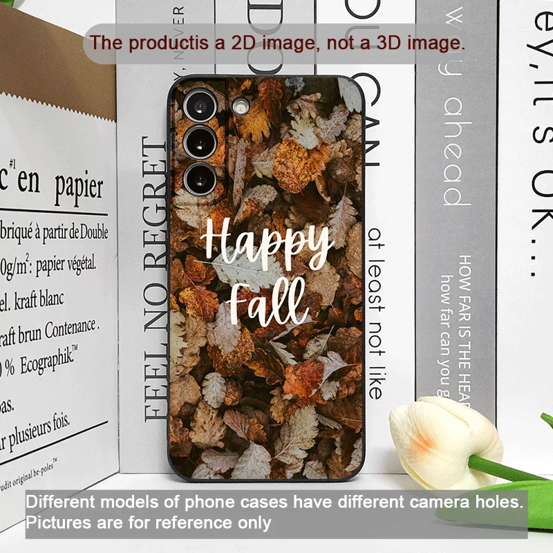 Creative Hello Autumn Maple Leaf Landscape Soft Phone Case